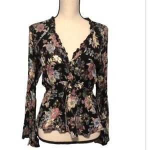 American Rag Floral Long sleeve Blouse M